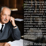 Citation de Martin Heidegger